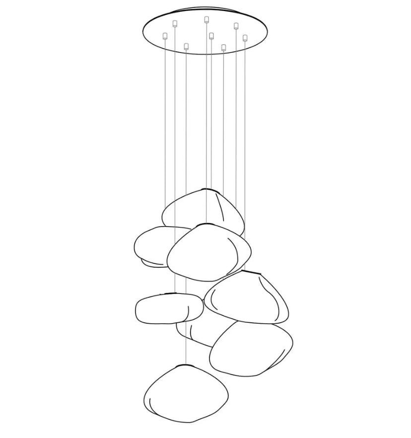 73 Random Glass Pendant Light - Yiarolight