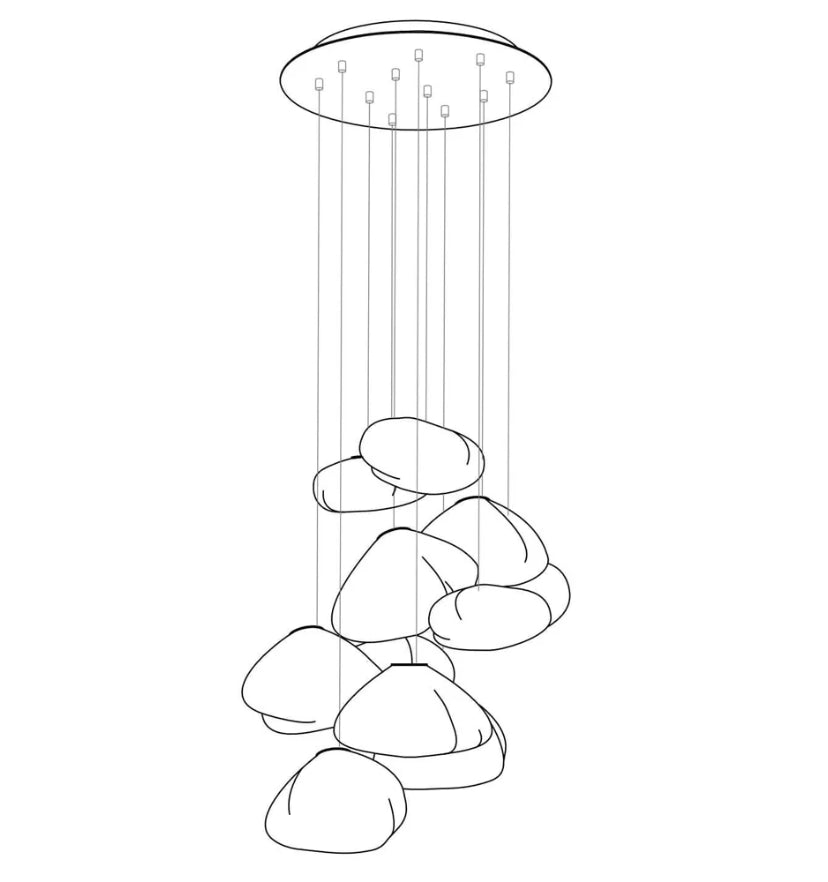 73 Random Glass Pendant Light - Yiarolight