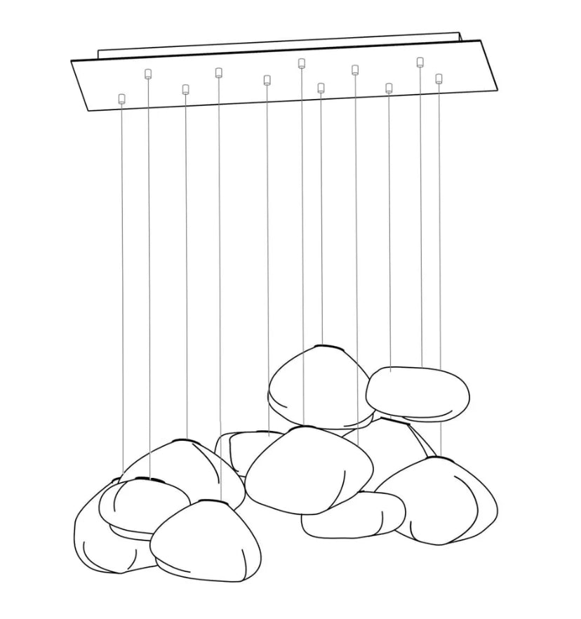 73 Random Glass Pendant Light - Yiarolight