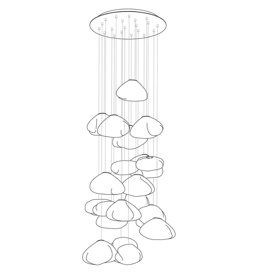 73 Random Glass Pendant Light - Yiarolight