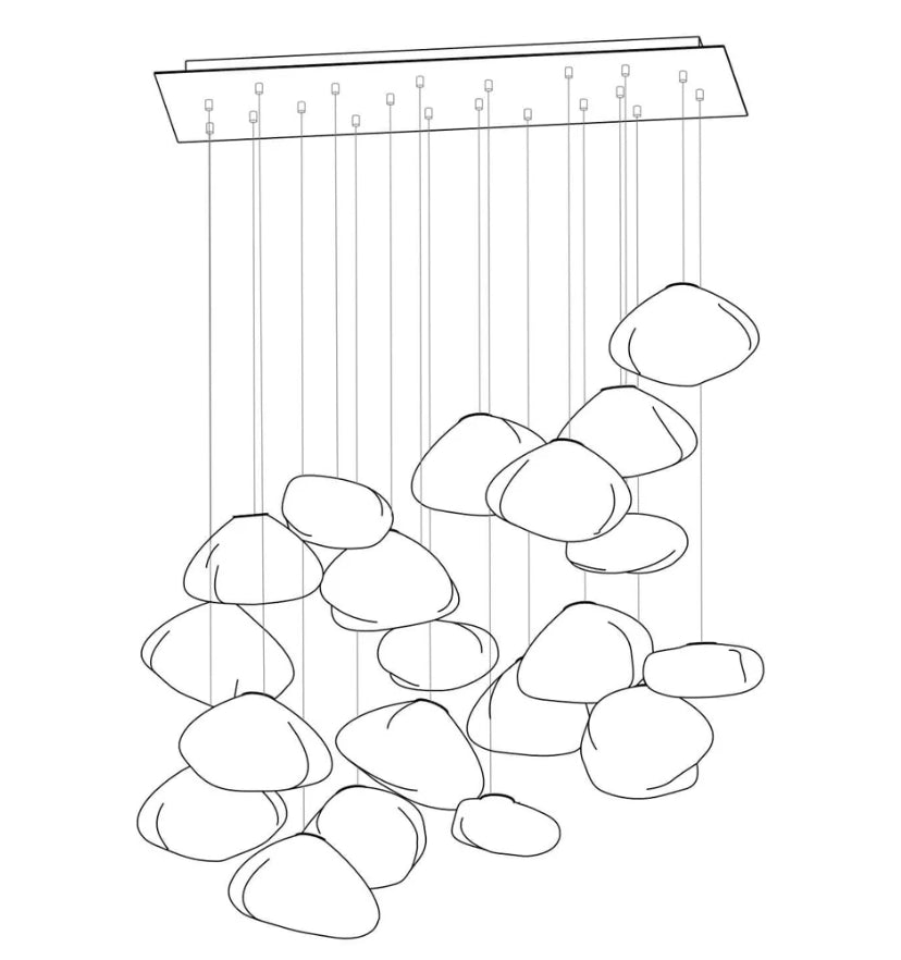 73 Random Glass Pendant Light - Yiarolight