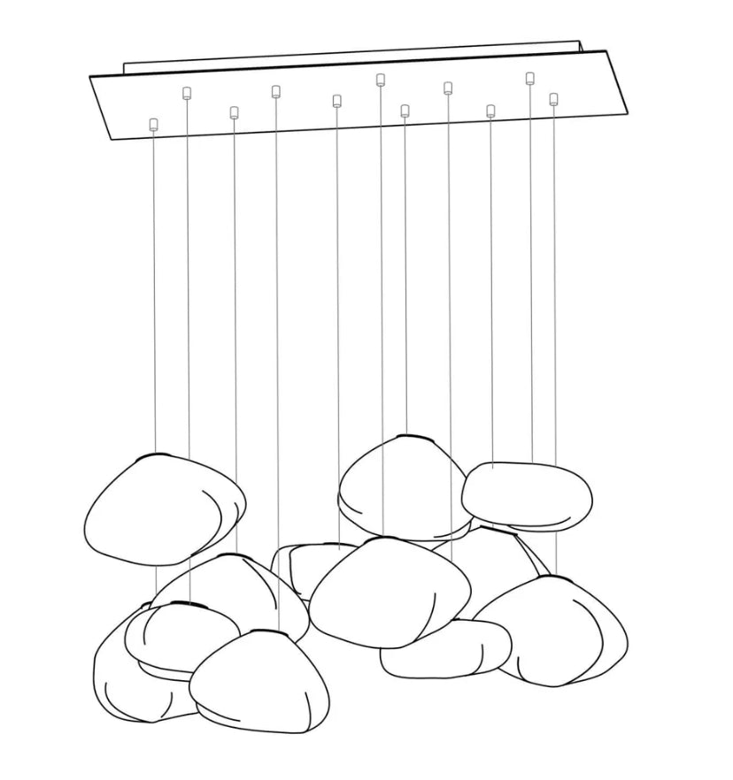 73 Random Glass Pendant Light - Yiarolight