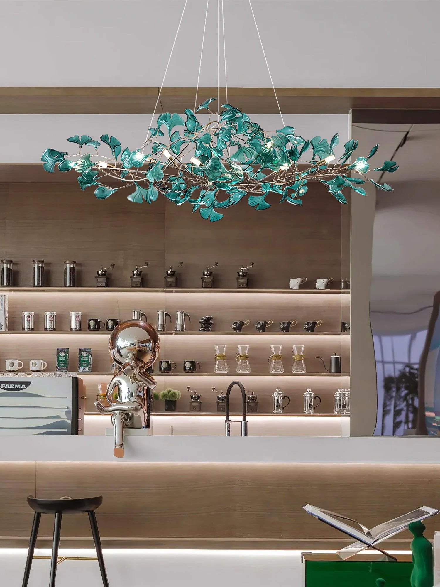 Acrylic Ginkgo Leaf Chandelier - Yiarolight