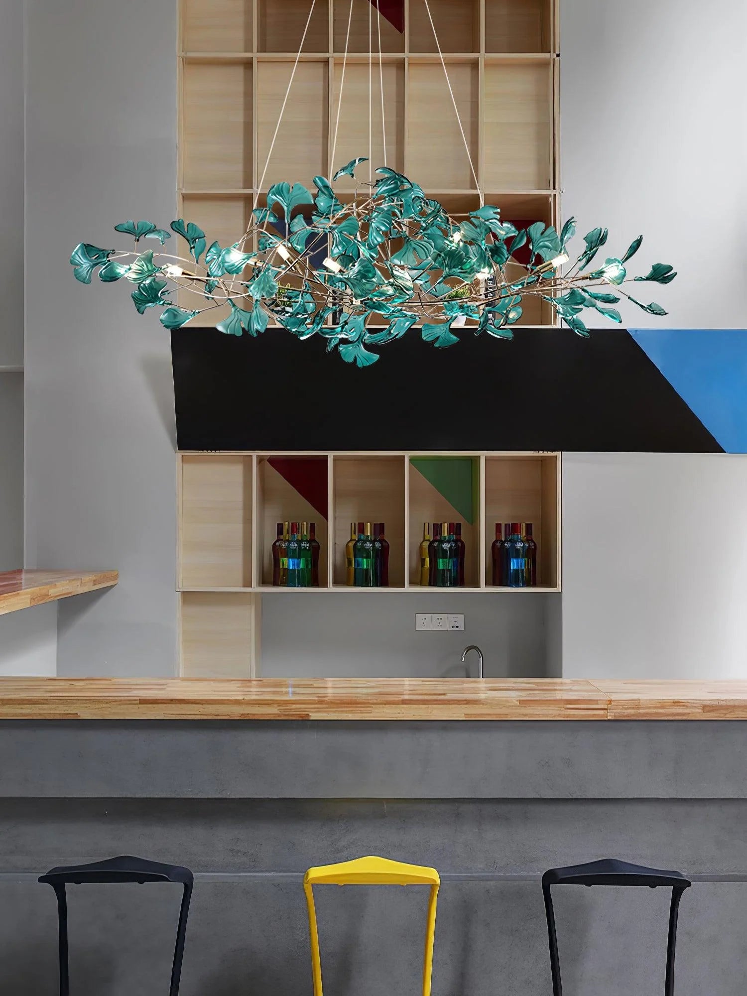 Acrylic Ginkgo Leaf Chandelier - Yiarolight