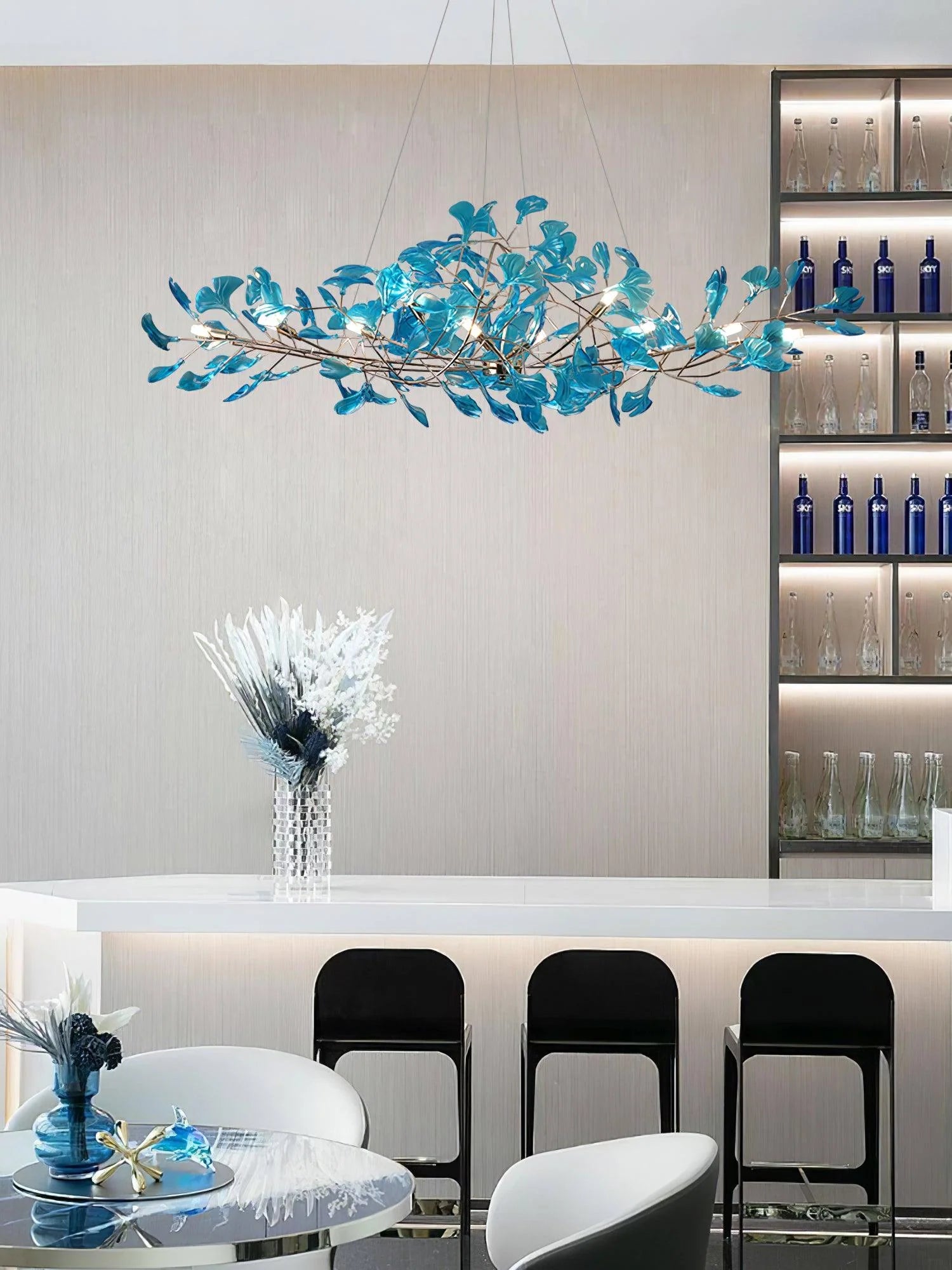Acrylic Ginkgo Leaf Chandelier - Yiarolight