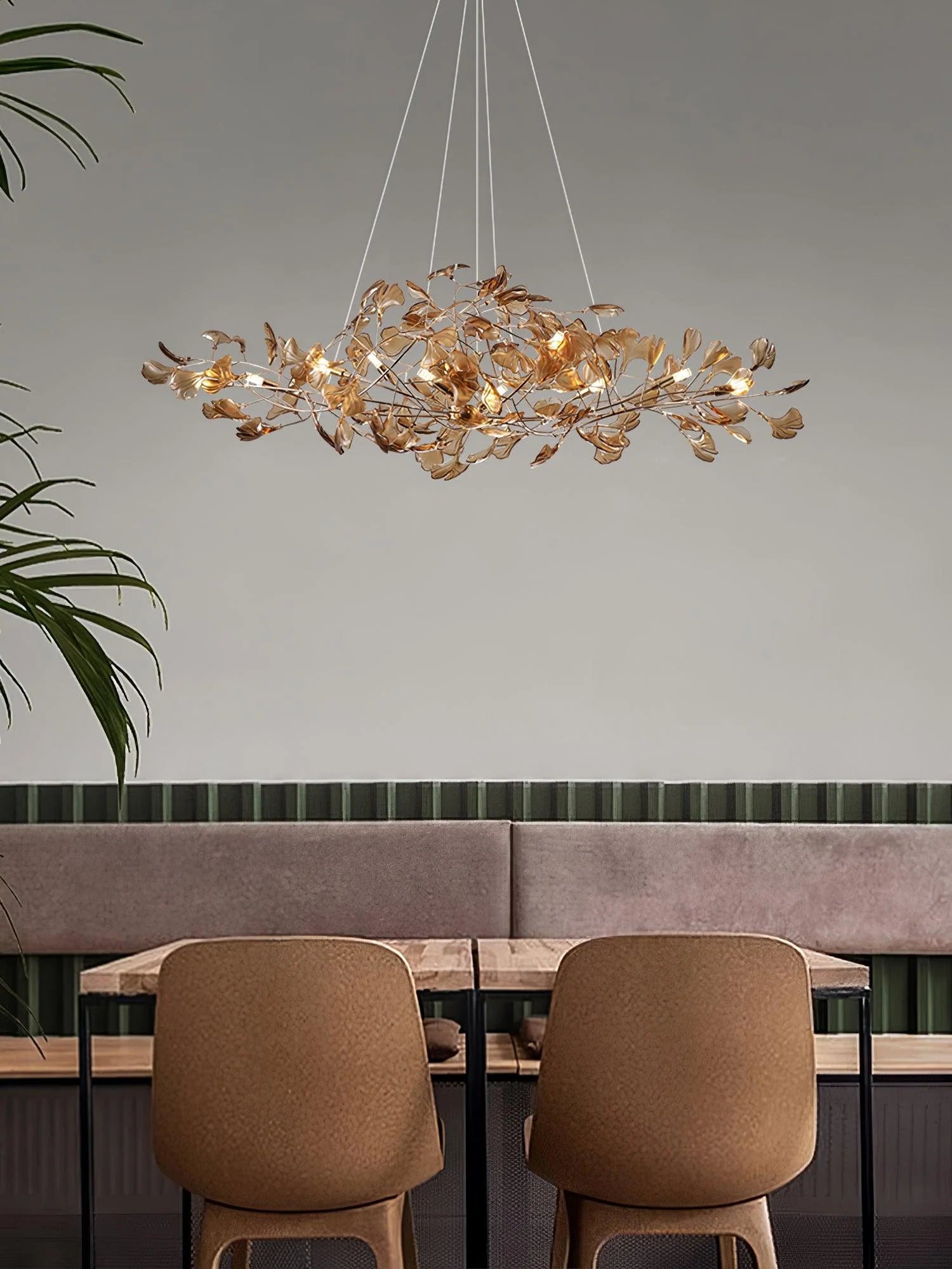 Acrylic Ginkgo Leaf Chandelier - Yiarolight