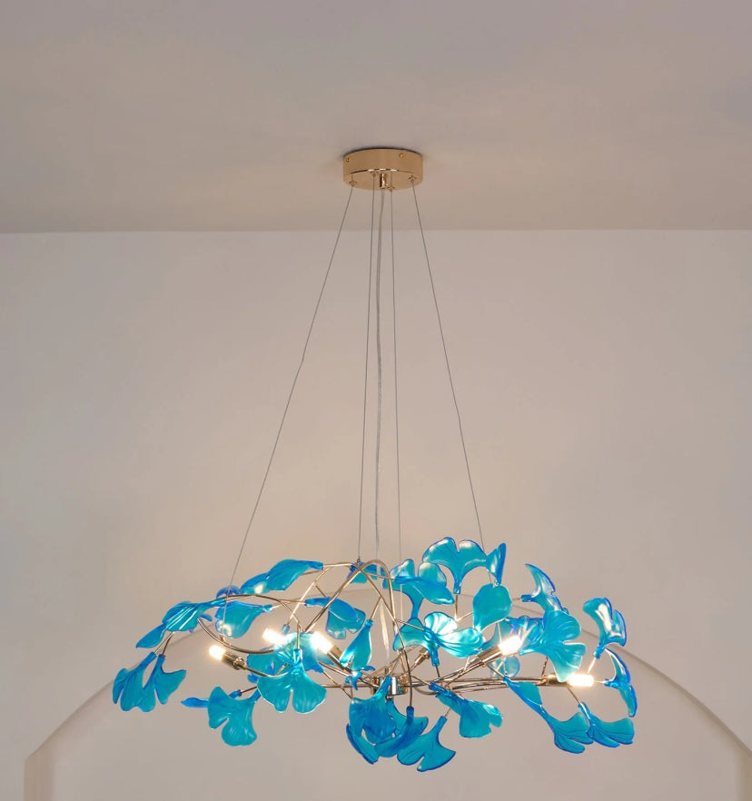 Acrylic Ginkgo Leaf Chandelier - Yiarolight