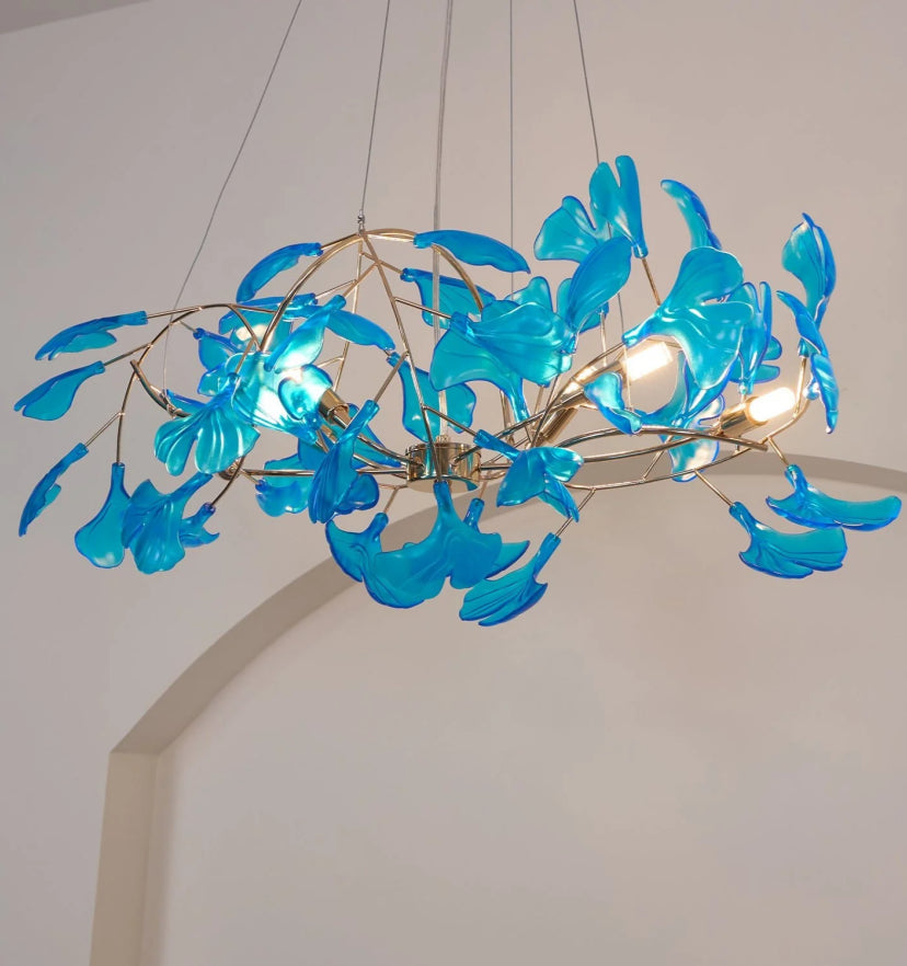 Acrylic Ginkgo Leaf Chandelier - Yiarolight