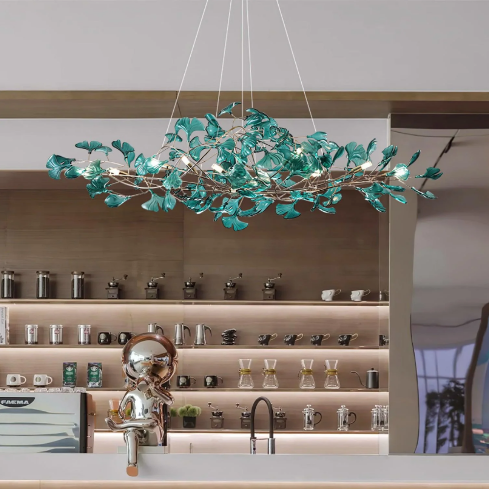 Acrylic Ginkgo Leaf Chandelier - Yiarolight