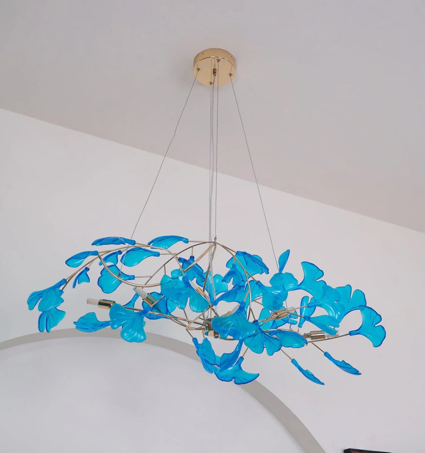 Acrylic Ginkgo Leaf Chandelier - Yiarolight