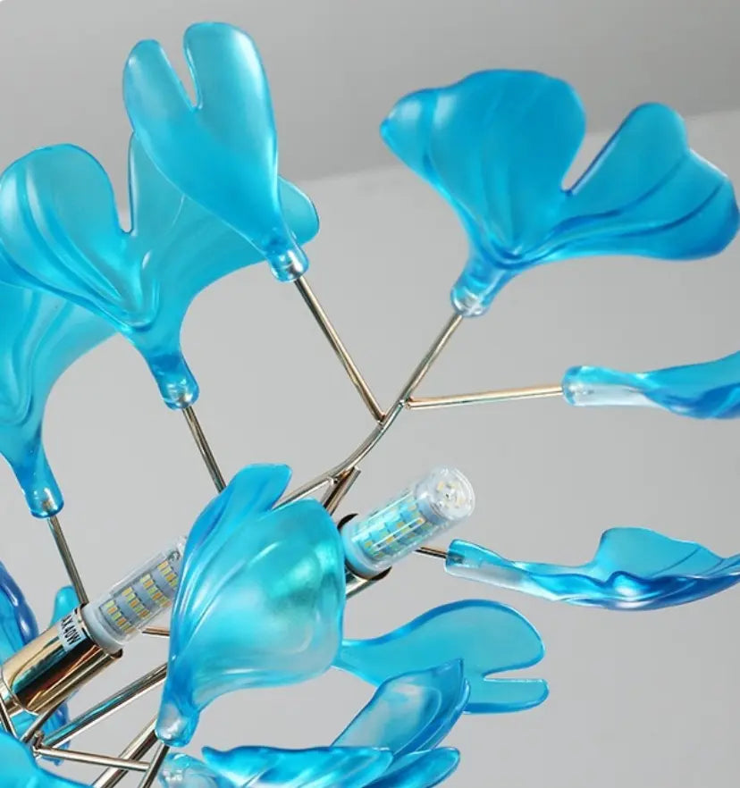 Acrylic Ginkgo Leaf Chandelier - Yiarolight