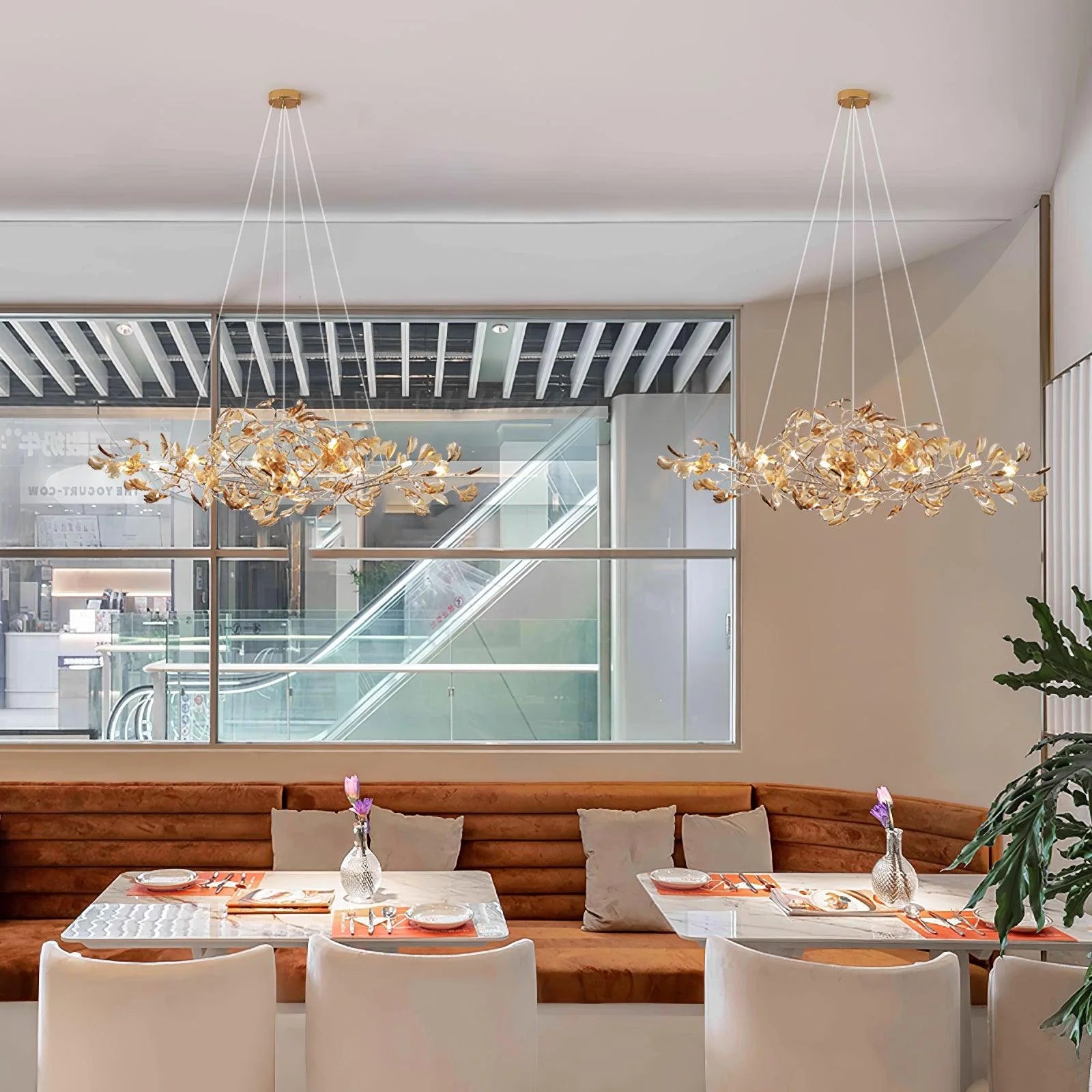 Acrylic Ginkgo Leaf Chandelier - Yiarolight