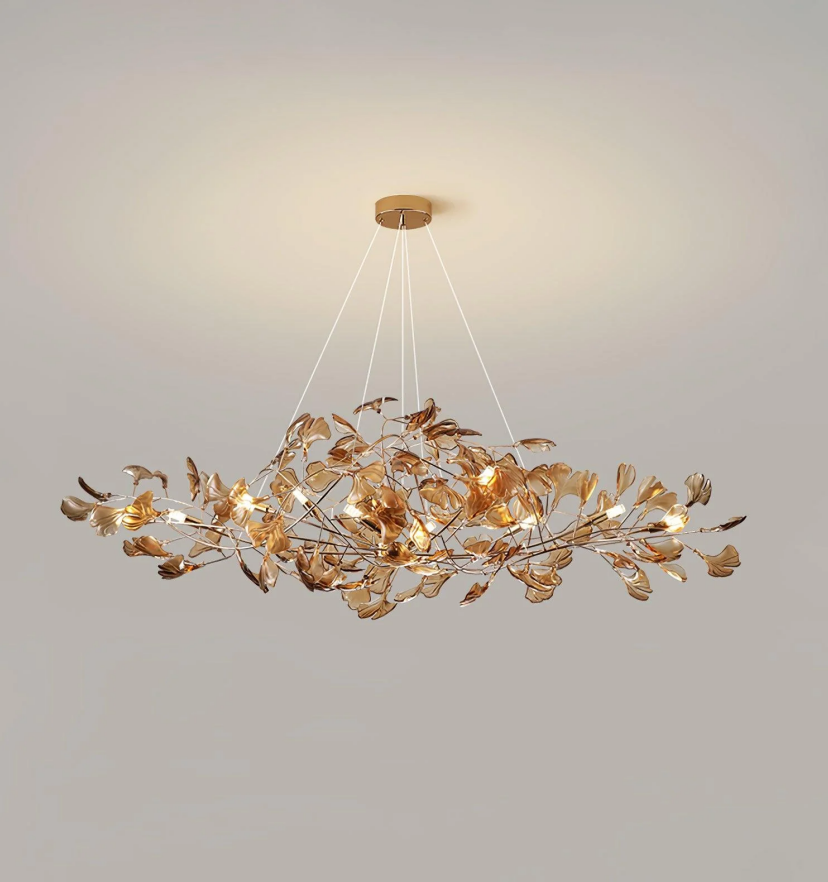 Acrylic Ginkgo Leaf Chandelier - Yiarolight