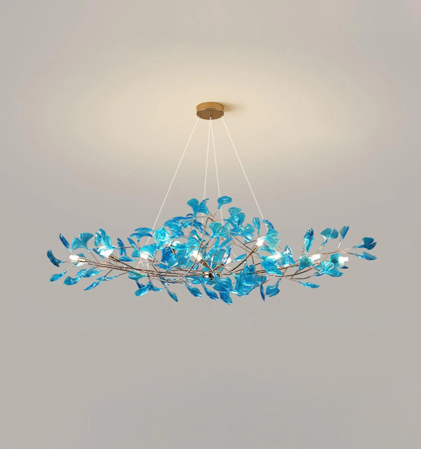 Acrylic Ginkgo Leaf Chandelier - Yiarolight