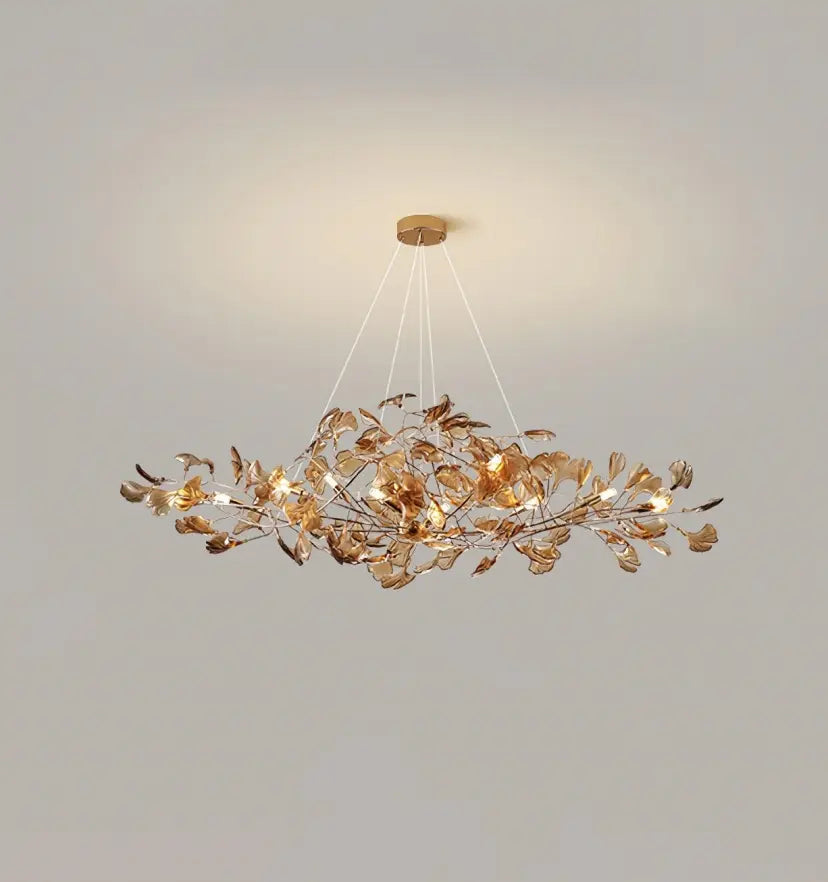 Acrylic Ginkgo Leaf Chandelier - Yiarolight