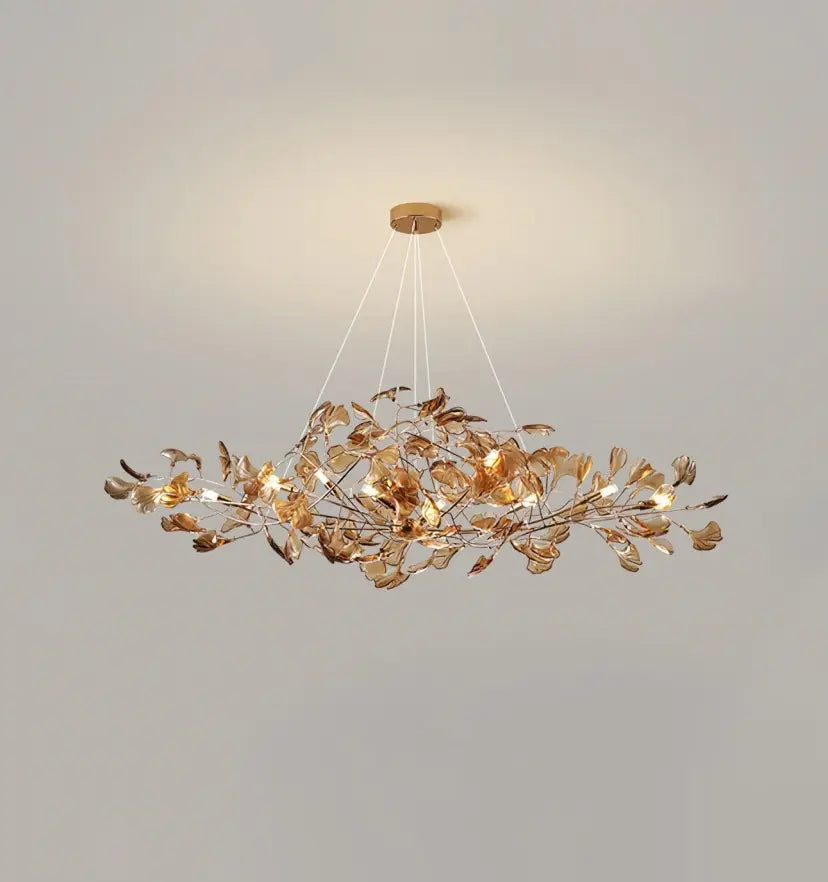 Acrylic Ginkgo Leaf Chandelier - Yiarolight
