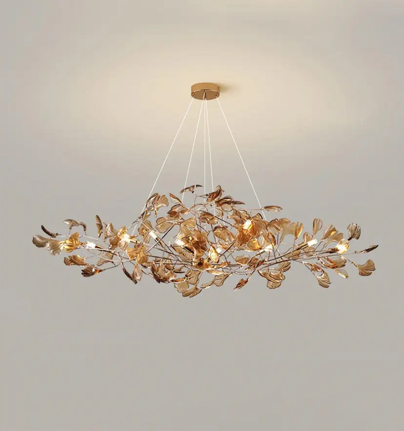 Acrylic Ginkgo Leaf Chandelier - Yiarolight