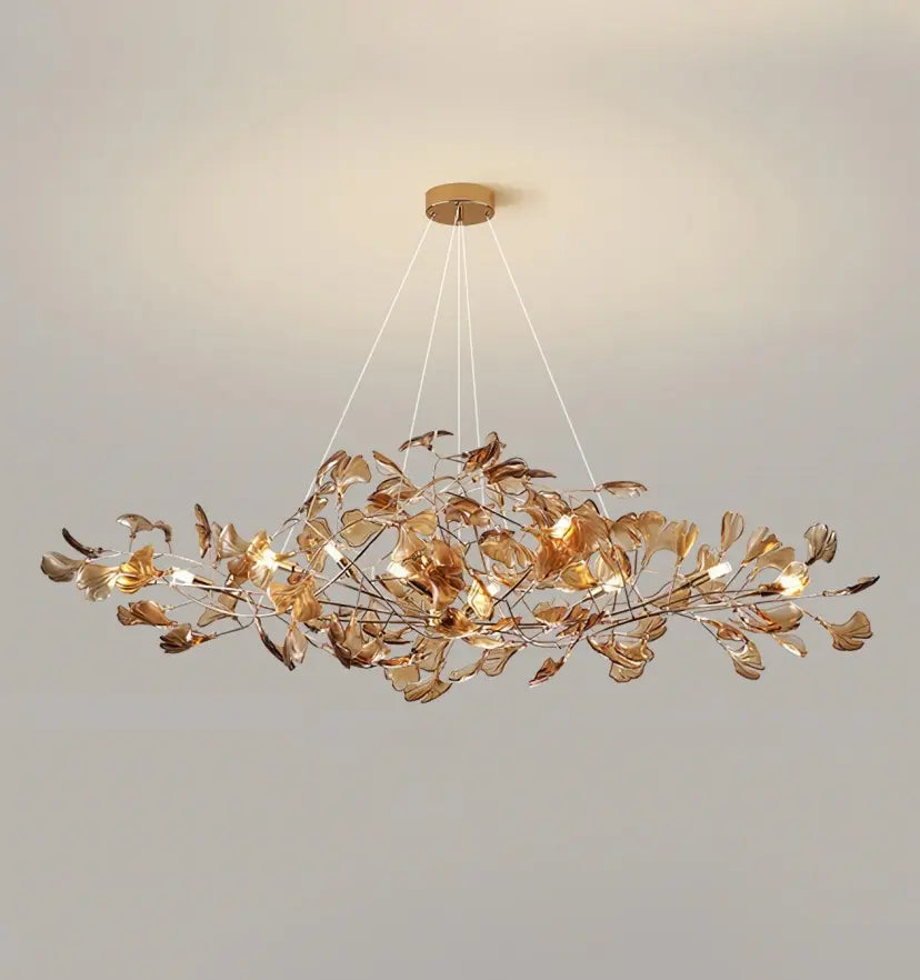 Acrylic Ginkgo Leaf Chandelier - Yiarolight