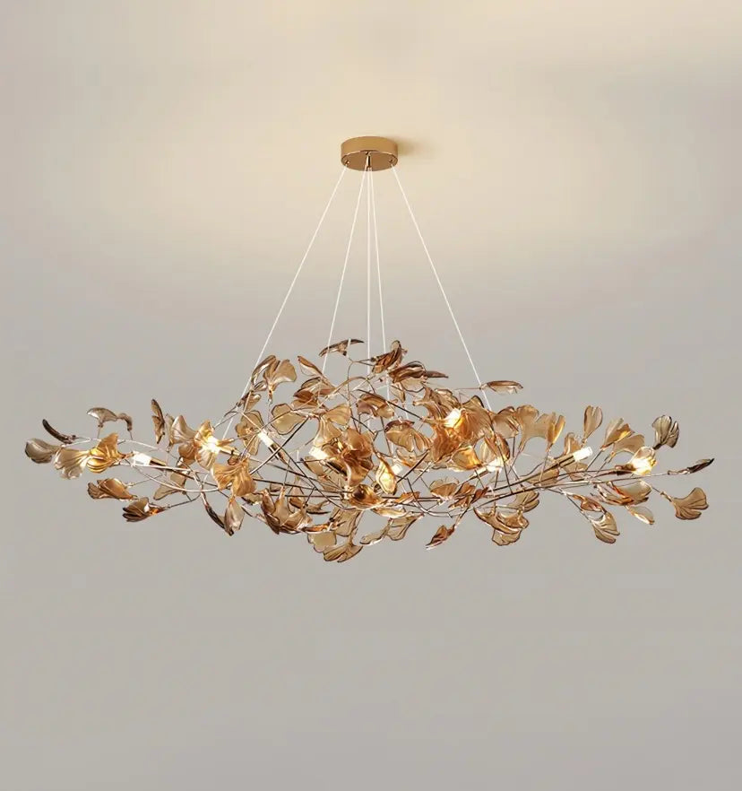 Acrylic Ginkgo Leaf Chandelier - Yiarolight