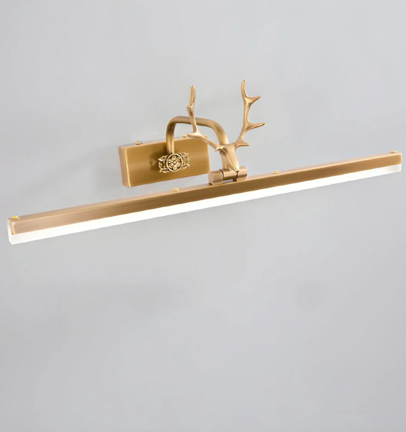 Adelaide Antler Brass Wall Lamp - Auraolight
