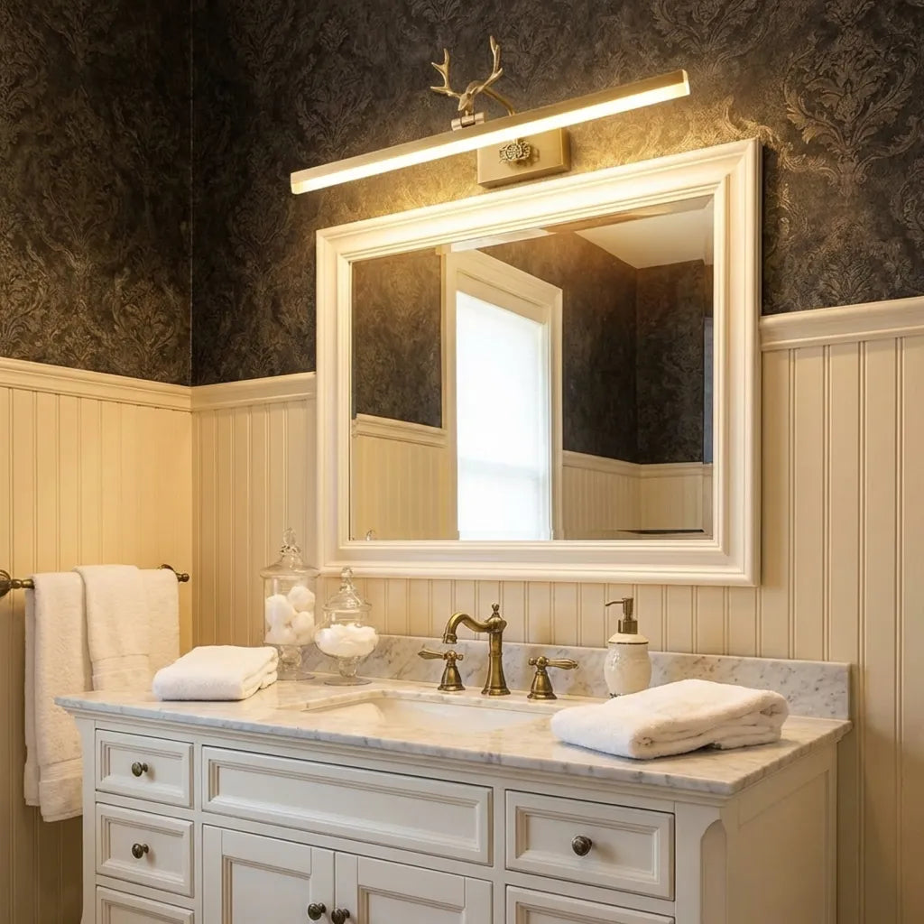 Adelaide Antler Brass Wall Lamp
