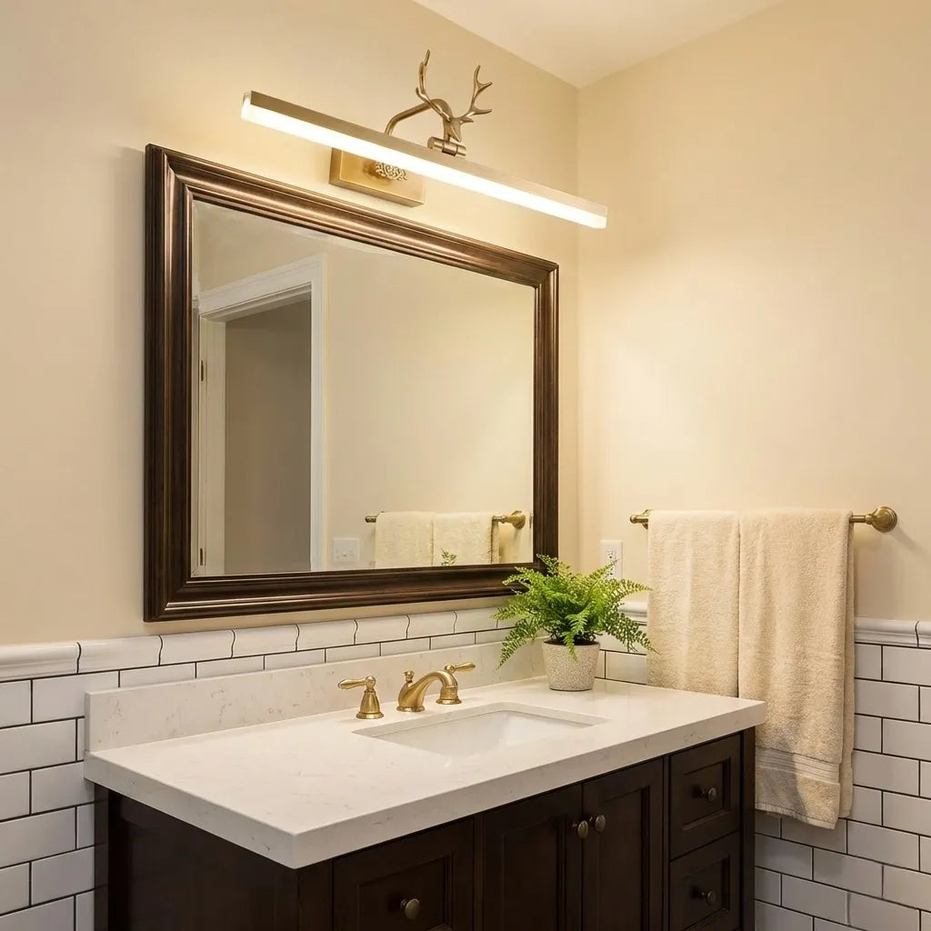 Adelaide Antler Brass Wall Lamp