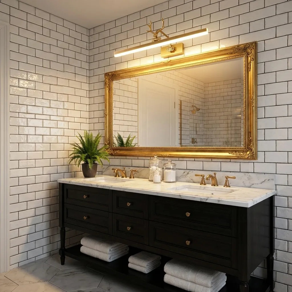 Adelaide Antler Brass Wall Lamp
