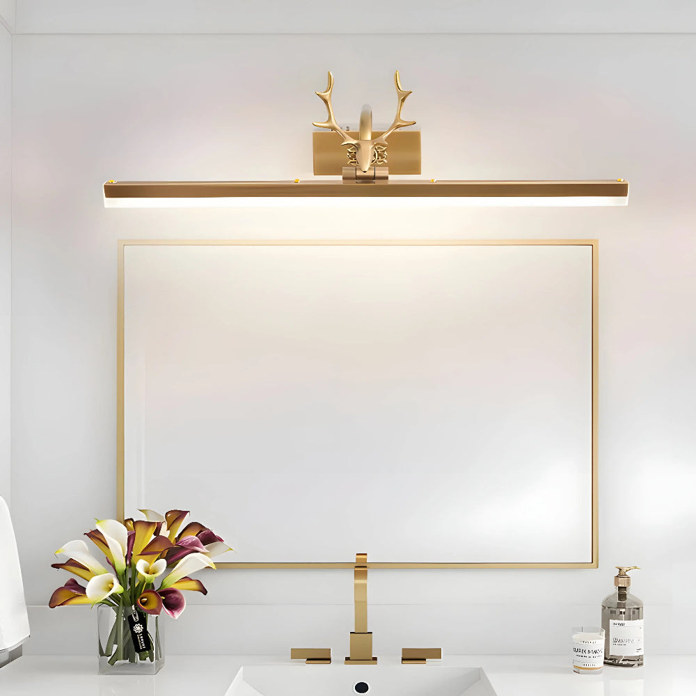 Adelaide Antler Brass Wall Lamp - Auraolight