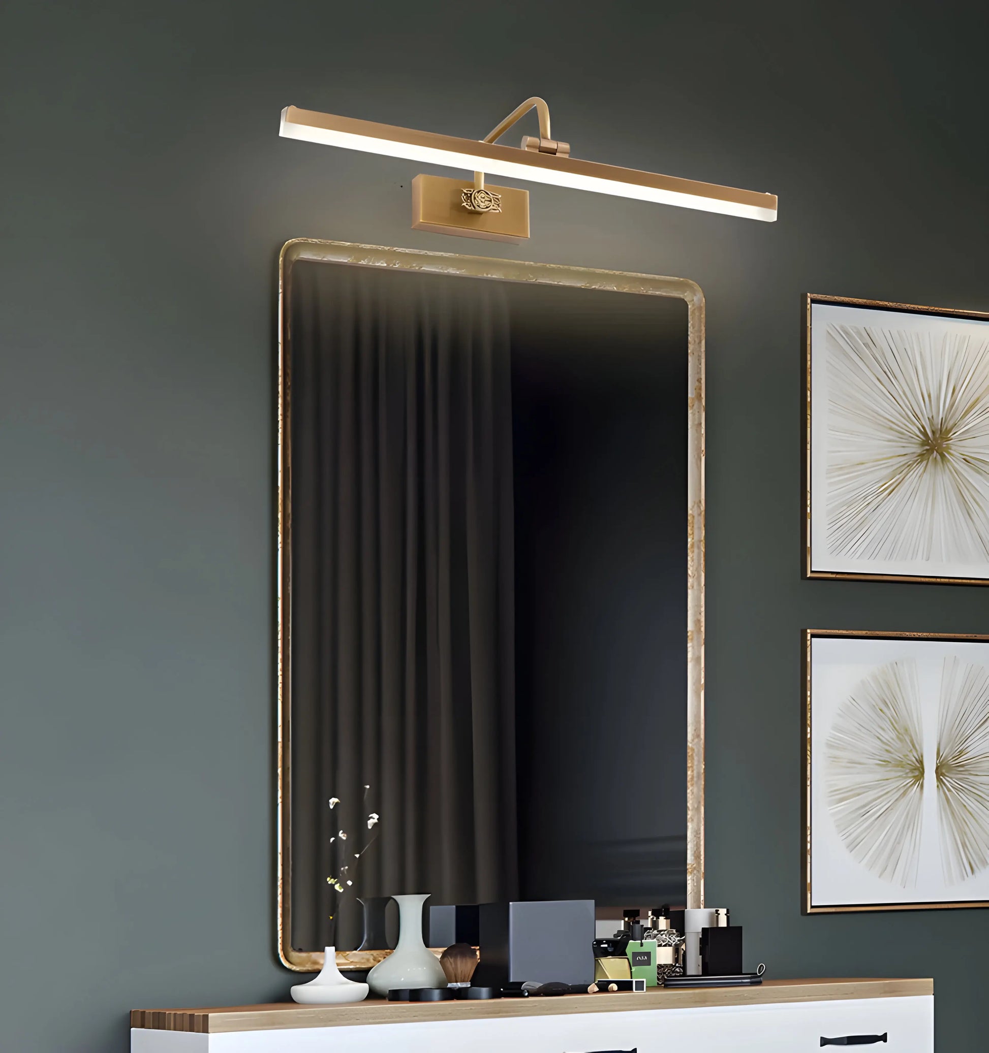 Adelaide Antler Brass Wall Lamp - Auraolight