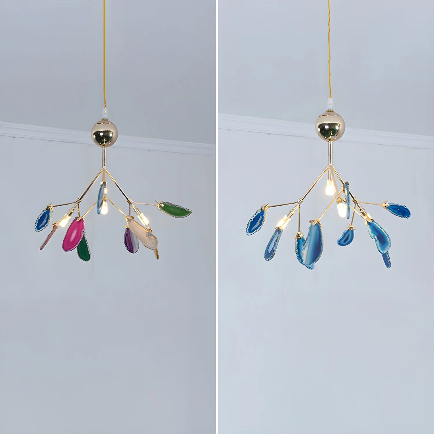 Agate Flake Chandelier - Yiarolight