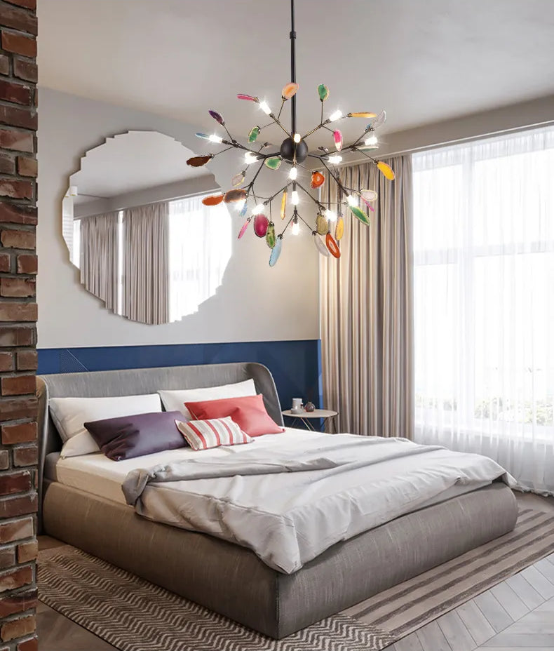 Agate Flake Chandelier - Yiarolight