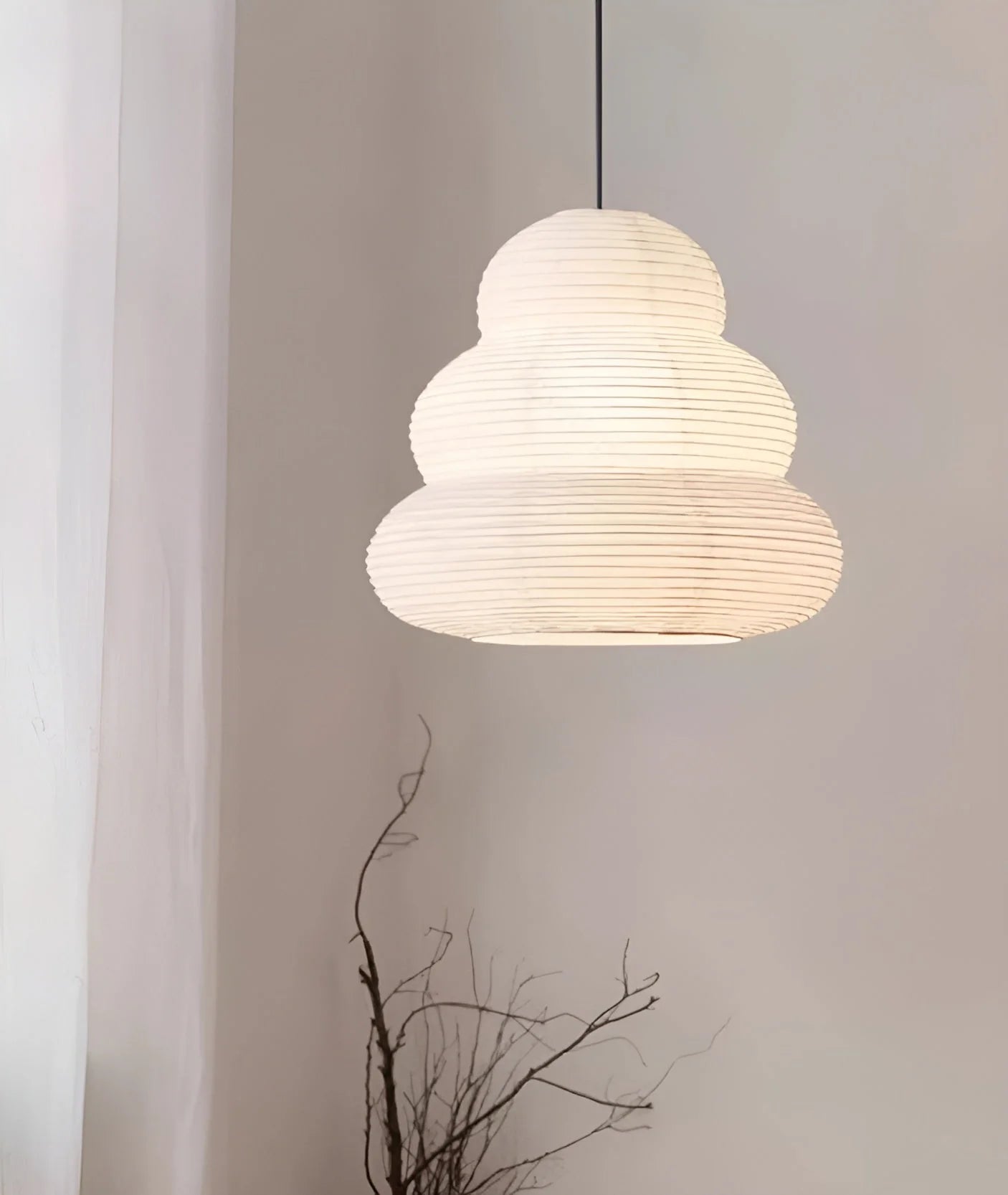 Washi Paper 24N Pendant Swag Light - Yiarolight