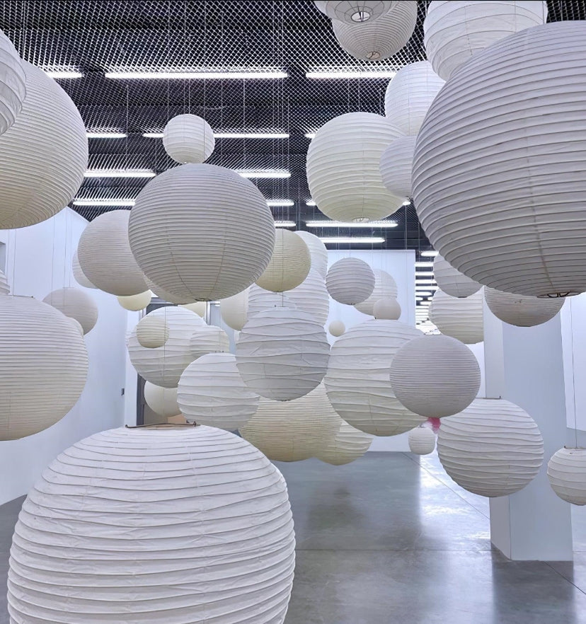 Washi Paper D Pendant Light - Yiarolight