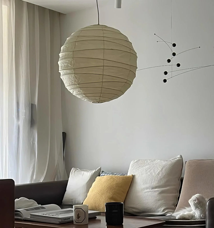 Washi Paper D Pendant Light - Yiarolight