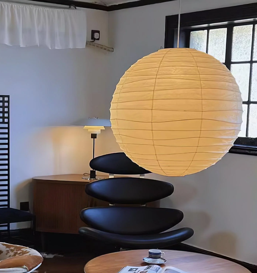 Washi Paper D Pendant Light - Yiarolight