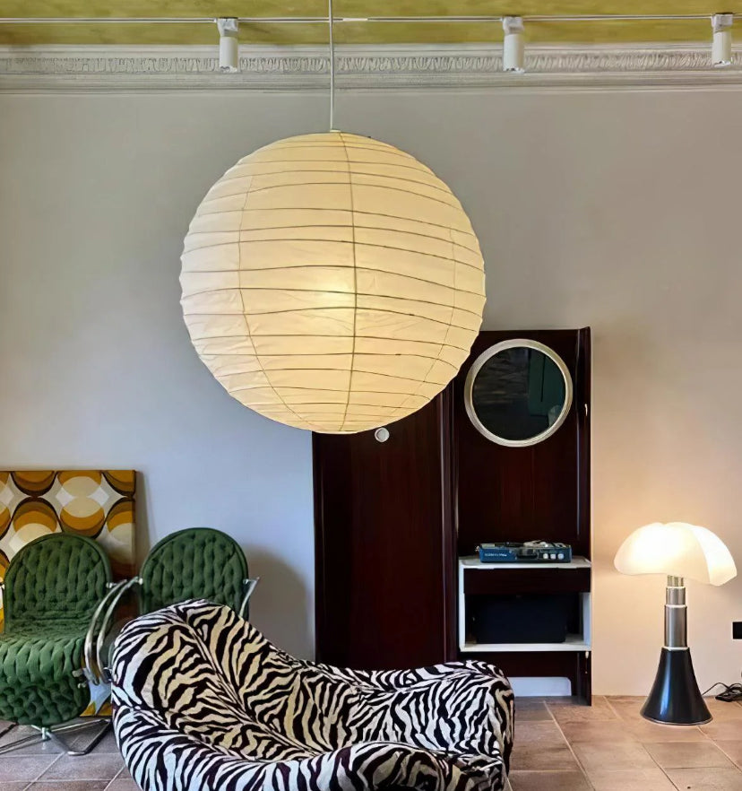 Washi Paper D Pendant Light - Yiarolight