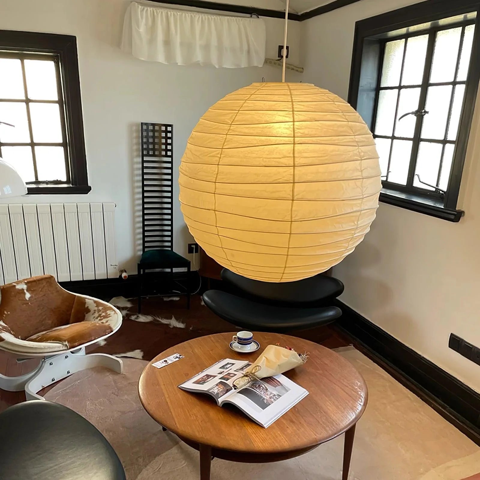 Washi Paper D Pendant Light - Yiarolight