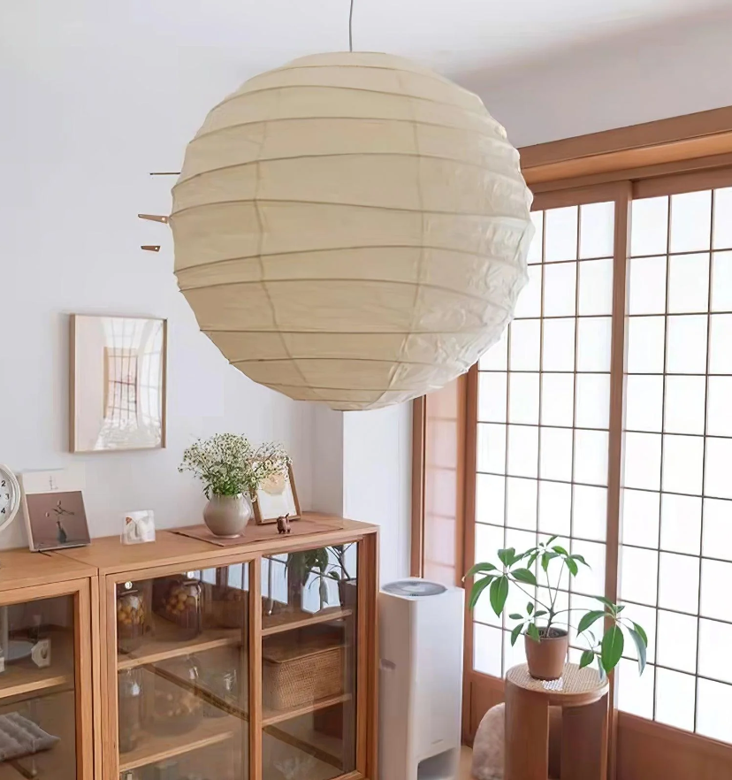 Washi Paper D Pendant Light - Yiarolight
