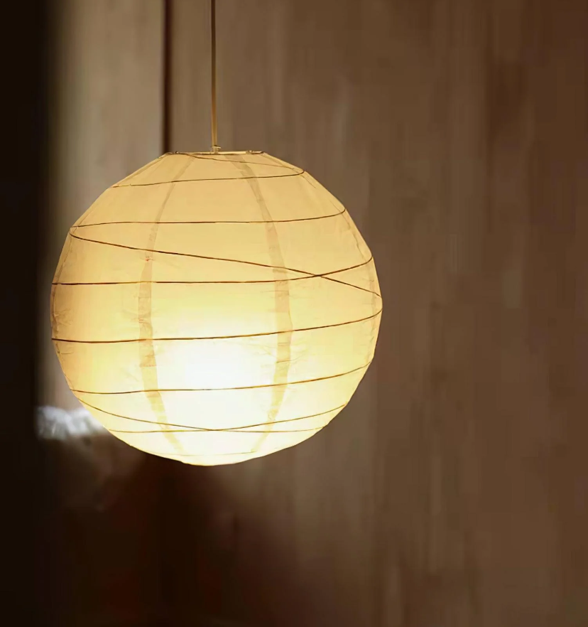Washi Paper D Pendant Light - Yiarolight