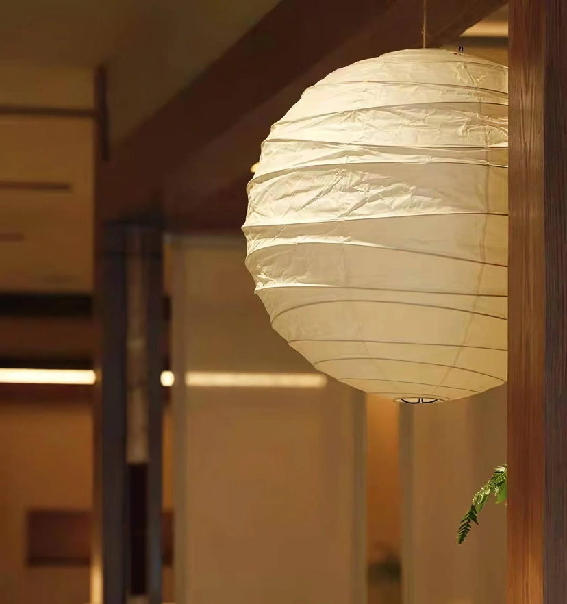 Washi Paper D Pendant Light - Yiarolight