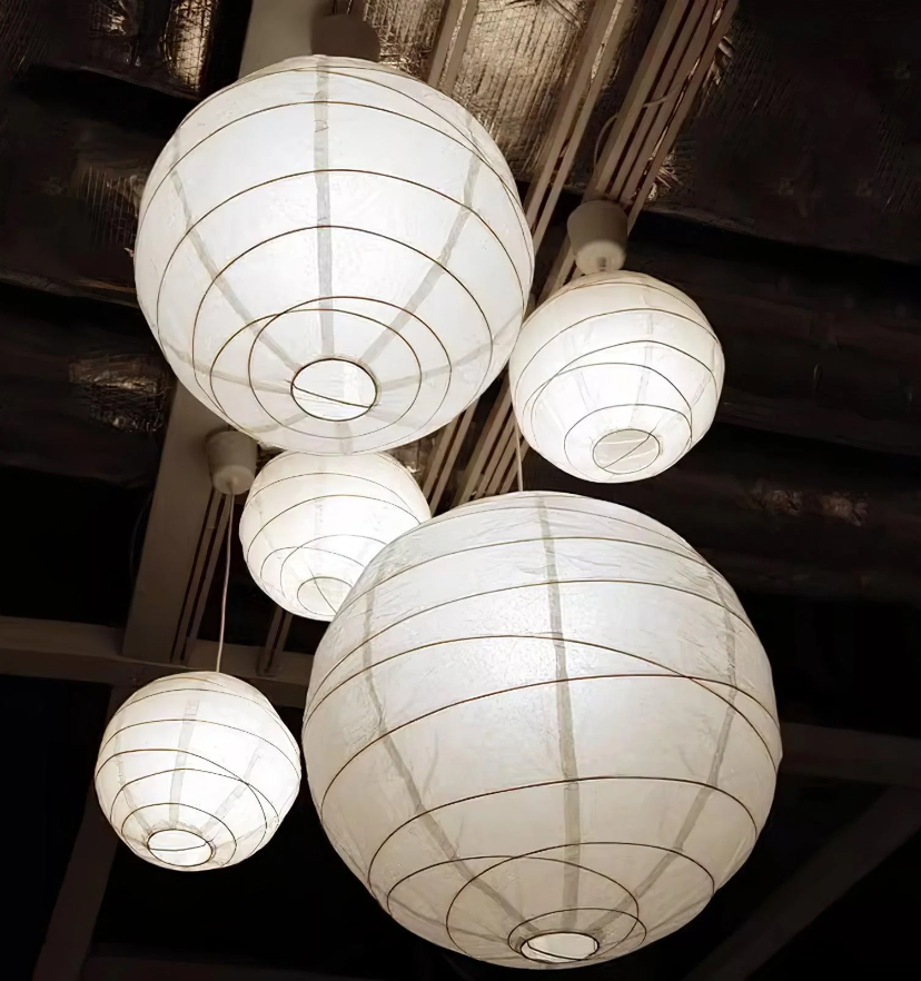 Washi Paper D Pendant Light - Yiarolight