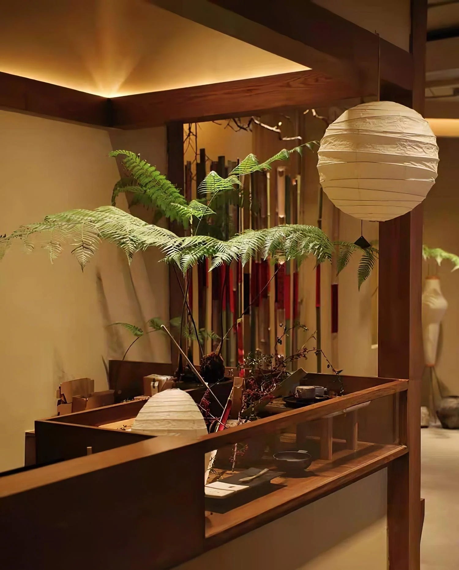 Washi Paper D Pendant Light - Yiarolight