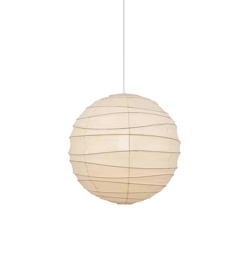 Washi Paper D Pendant Light - Yiarolight