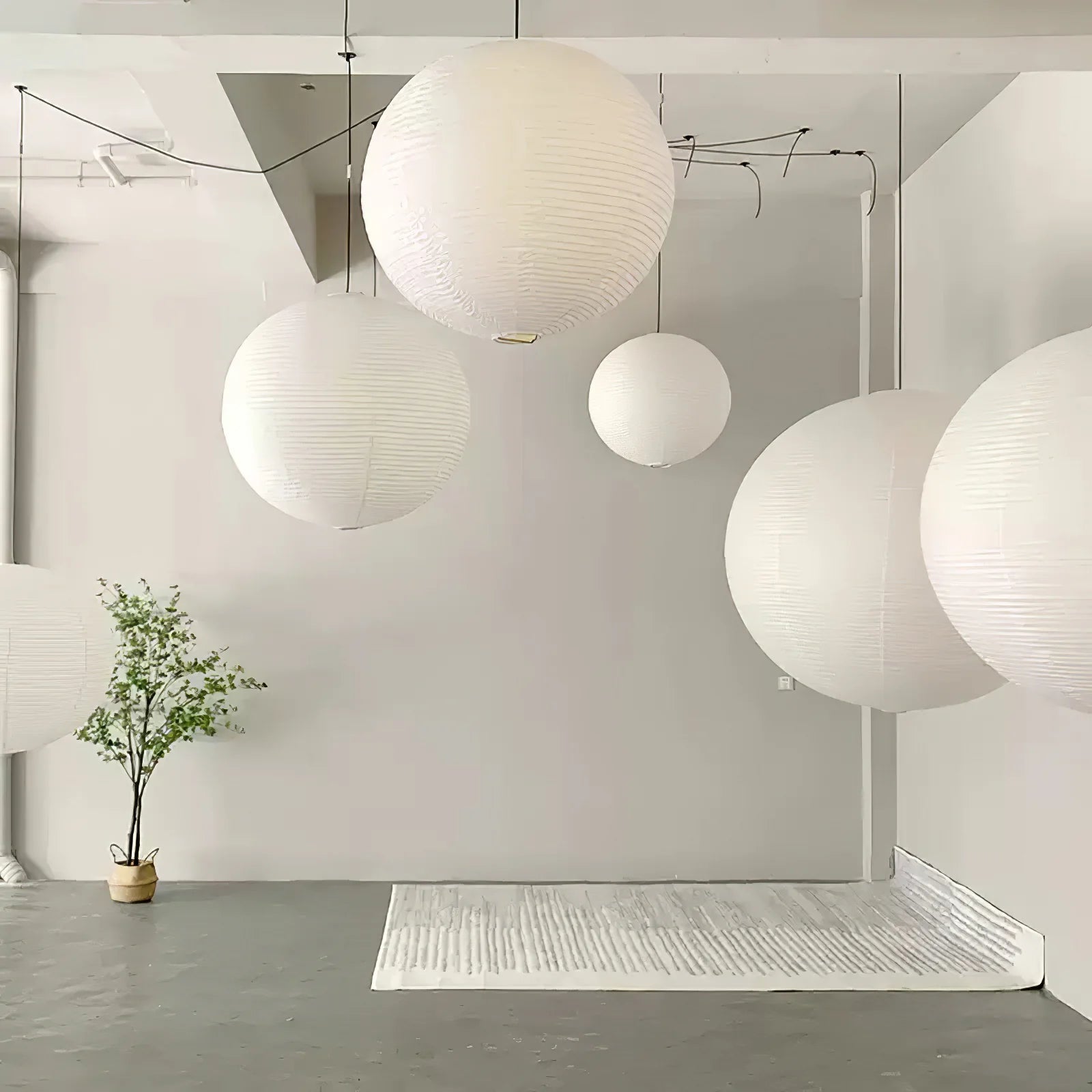 Akari A Pendant Swag Light - Yiarolight