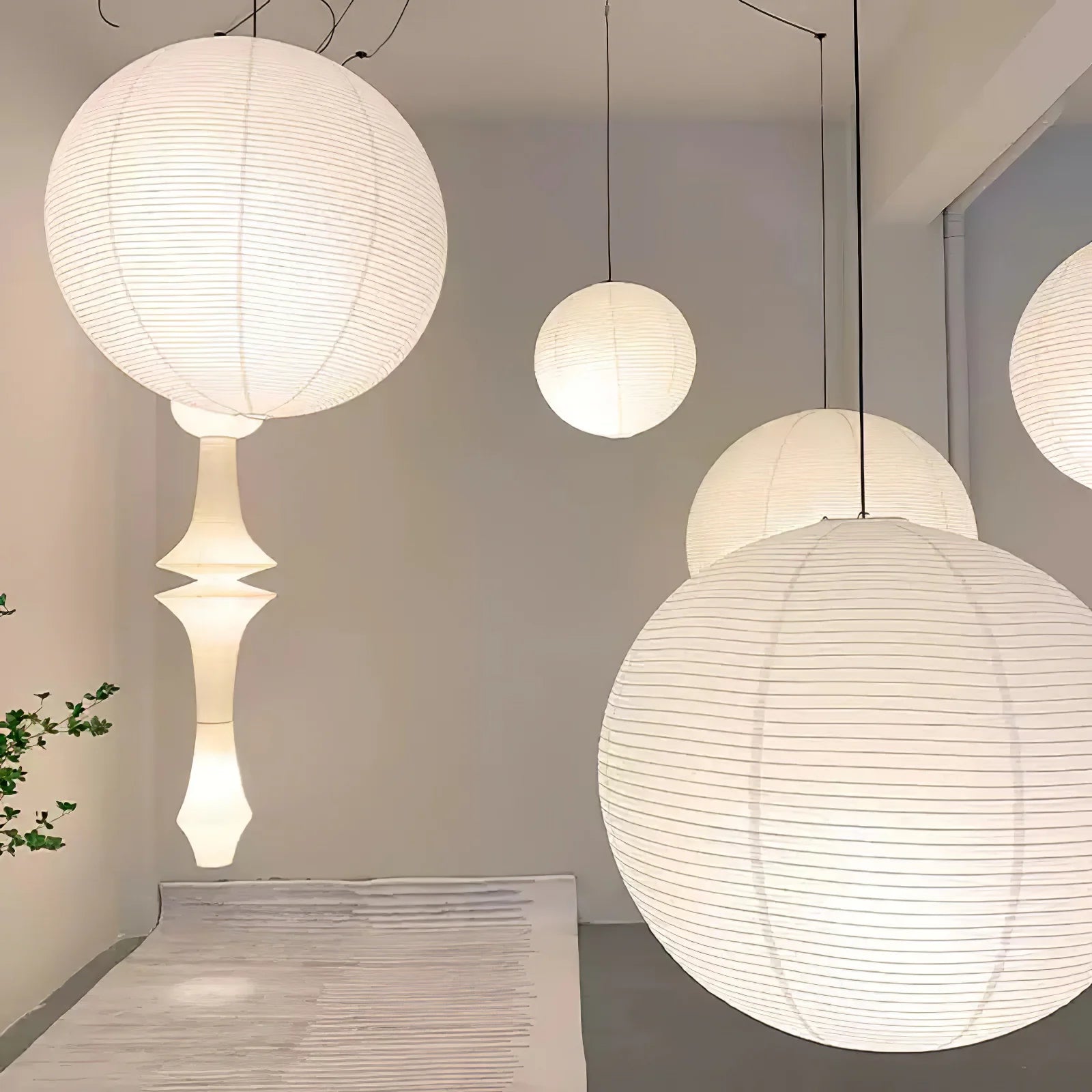 Akari A Pendant Swag Light - Yiarolight