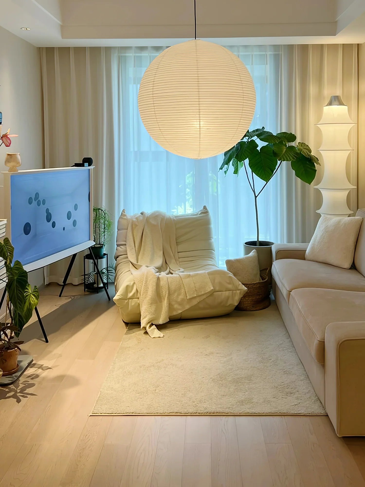 Akari A Pendant Swag Light - Yiarolight