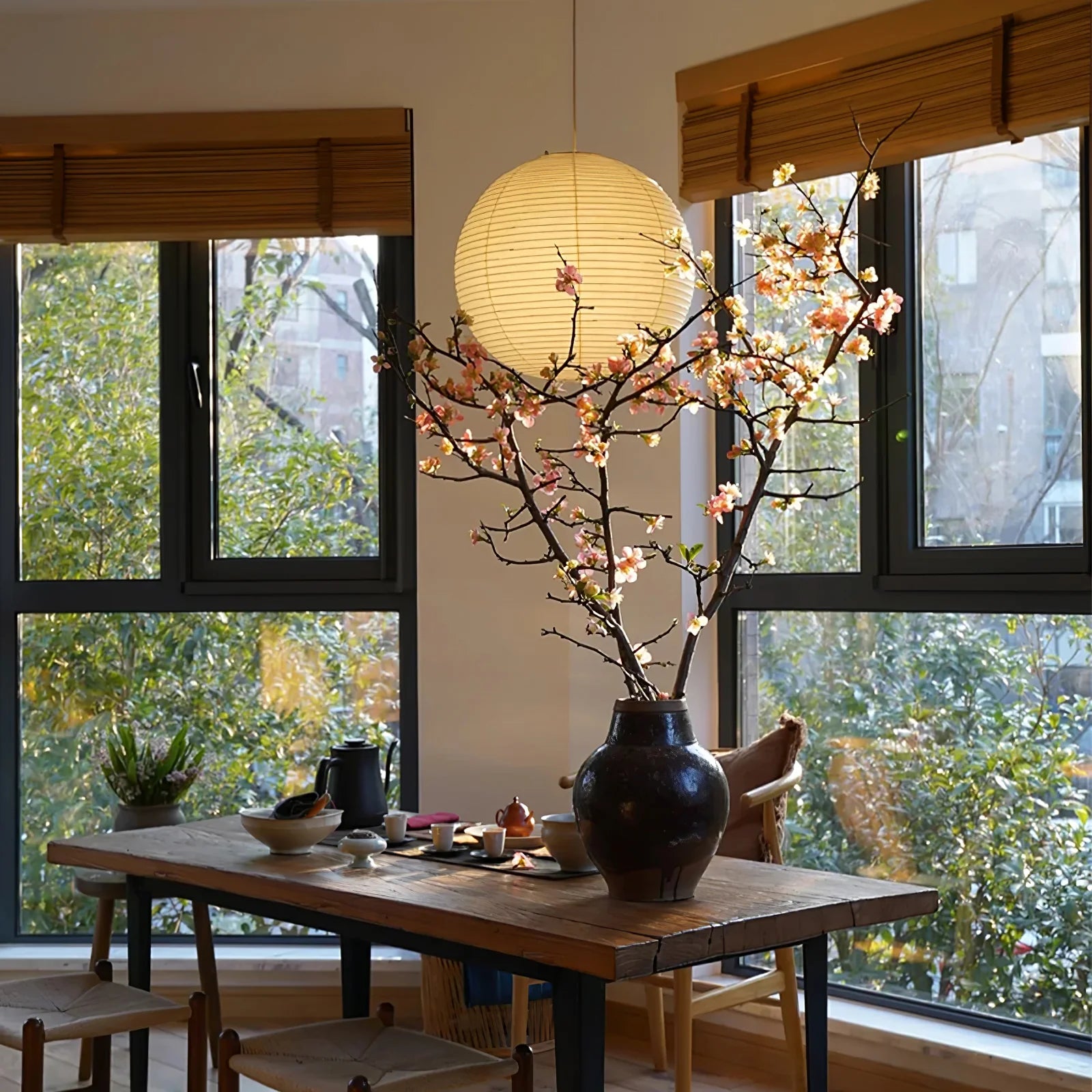 Akari A Pendant Swag Light - Yiarolight