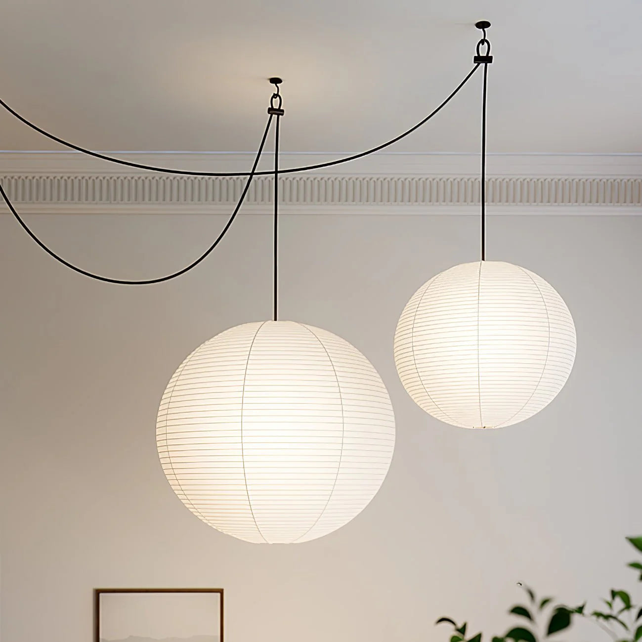 Akari A Pendant Swag Light - Yiarolight