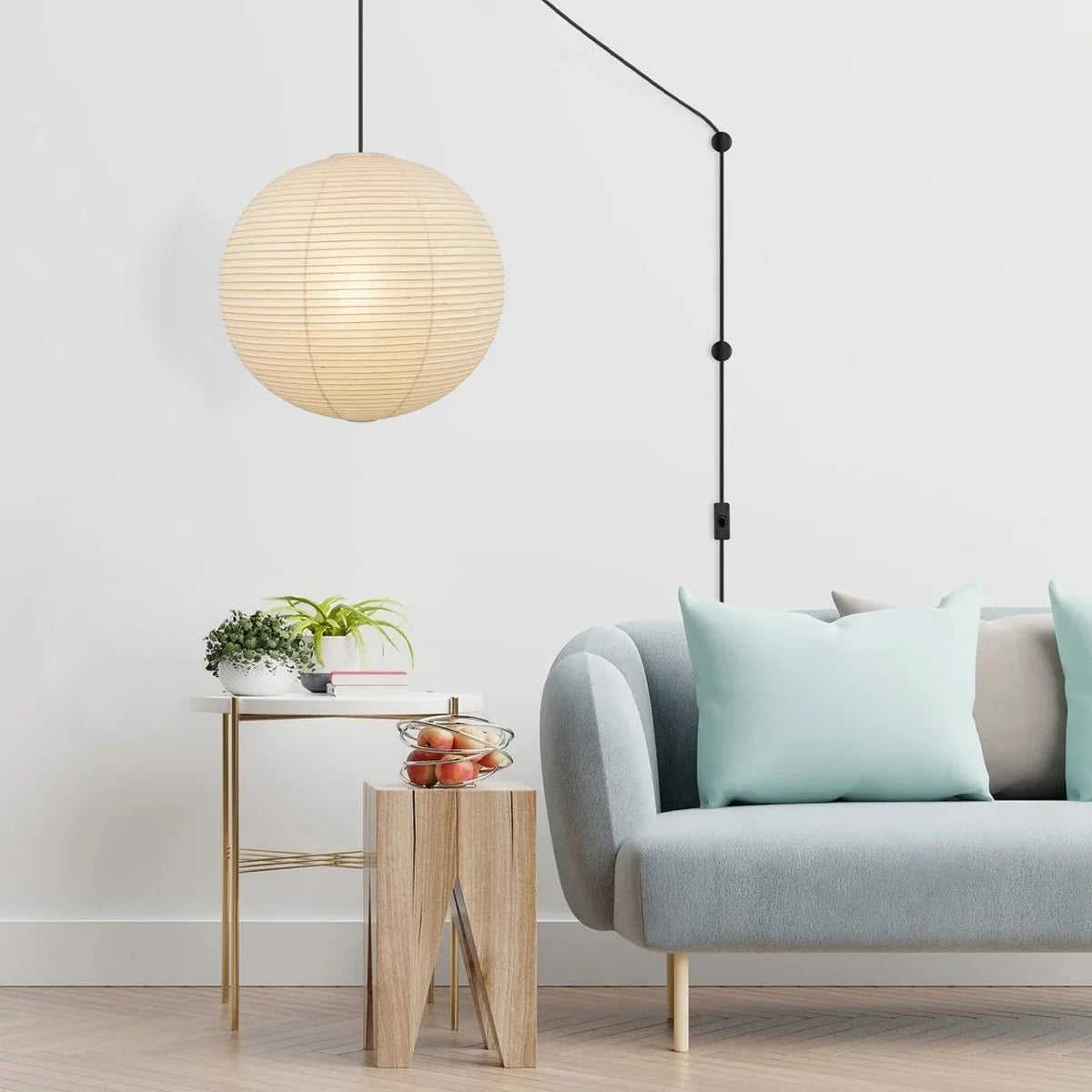 Akari A Pendant Swag Light - Yiarolight