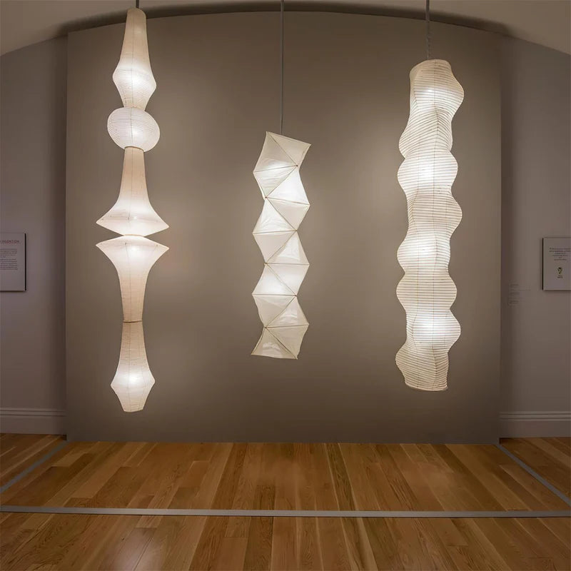 Washi Paper E Pendant Light - Yiarolight